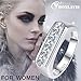 BONLAVIE 925 Sterling Silver Princess Cut Cubic Zirconia CZ Wedding Band Ring for Mens Womens Size 6-12