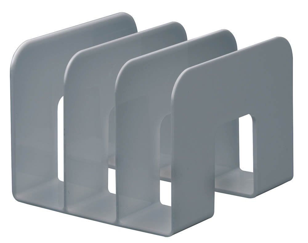 Durable catalogue collector Trend, Upright collector for Magazines and Prochures, 2-Pieces, Grey