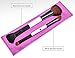 Cosmetic Natural Hair Makeup Brushes with Travel Case
