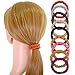 Fashion & Lifestyle Hair Ties Ponytail Holders - Large Boutique Girls Stretchy Elastic Hair Ropes Bands Styling Accessories for Women and Ladies Pack of 20, Random Mixed Color