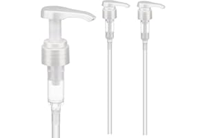 Hethyo 3 pack Shampoo/Conditioner bottle pump dispenser for Shampoo, Conditioner, Lotion Leak Proof（white）