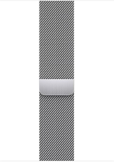 Apple Watch Band 45mm Silver Milanese Loop One Size Stainless Steel Mesh