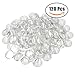 120 pcs Glass Dome Cabochons Clear Round Cabochons Tiles Non-calibrated Round 25mm/1 Inch for Cameo Pendants Photo Craft Jewelry Making by Erlvery DaMain