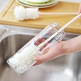 FireBee Long Handle Bottle Brush Sponge Cup Glass Brush Indoor Outdoor Essential,1 Pack