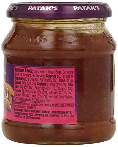 Patak's Sweet Mango Chutney, 12 oz (2 Pack)
