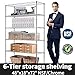 Payhere 6-Tier Heavy Duty Wire Shelving Unit - 4800 LBS Capacity, NSF Certified Metal Rack w/Wheels, Adjustable Storage Organizer for Garage/Restaurant/Kitchen (72