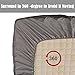 Shilucheng Bed Sheet Set Microfiber 1800 Threads Egyptian Super Soft Sheets 16-Inch Deep Pocket - Hypoallergenic - 4 Piece (King, Grey)