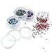 eBoot 12 Colors Nail Art Decorations Nail Stone Rhinestones with 12 Pack Small Container Pots, 6000 Pieces