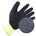 Better Grip BGWANS Safety Winter Insulated Double Lining Rubber Coated Work Gloves, 3 Pairs/Pack (Large, Hi-Vis Lime)