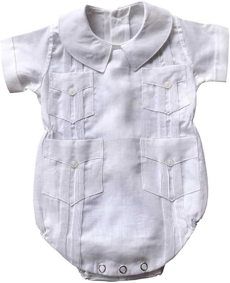 baby guayabera onesie