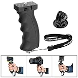 Fantaseal Ergonomic Camera Grip Mount Compatible with Nikon Canon Sony DSLR Camera Camcorder+ GoPro Hero6 5/4/3/Session Sony Garmin Virb SJCAM Action Camera Hand Grip Stabilizer Handle Holder