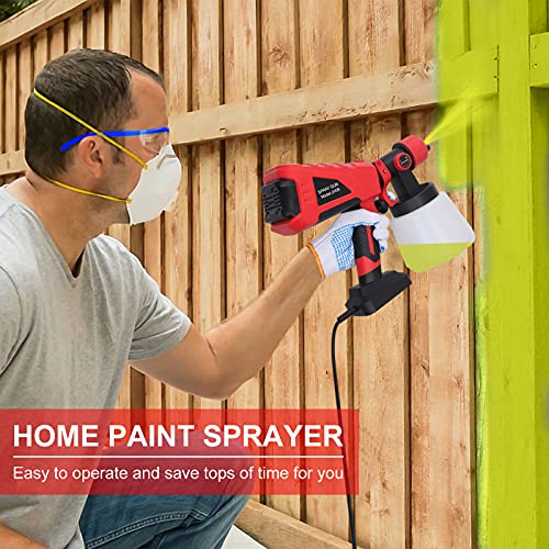 Paint Sprayer, Spray Paint Gun, HVLP Electric Paint Sprayer with 9.9 ft