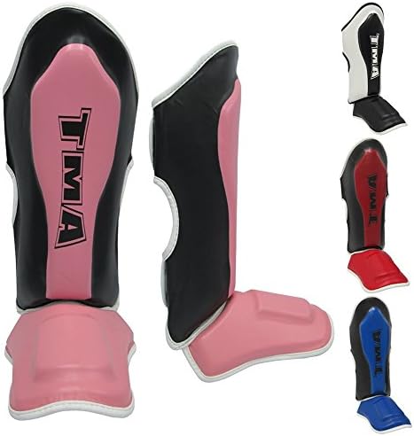 TMA Kids/Adult shin Pads Instep Training MMA Kick Boxing Protector
