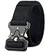Valpeak Mens Tactical Belt Military Nylon Gun Belts Concealed Carry Heavy Duty Quick Release Buckle Riggers 1.5 inch (Black, M)