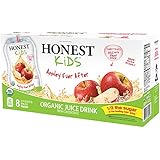 HONEST Kids Organic Juice Drink, Appley Ever After, 6.75 fl oz Pouches (Pack of 32)