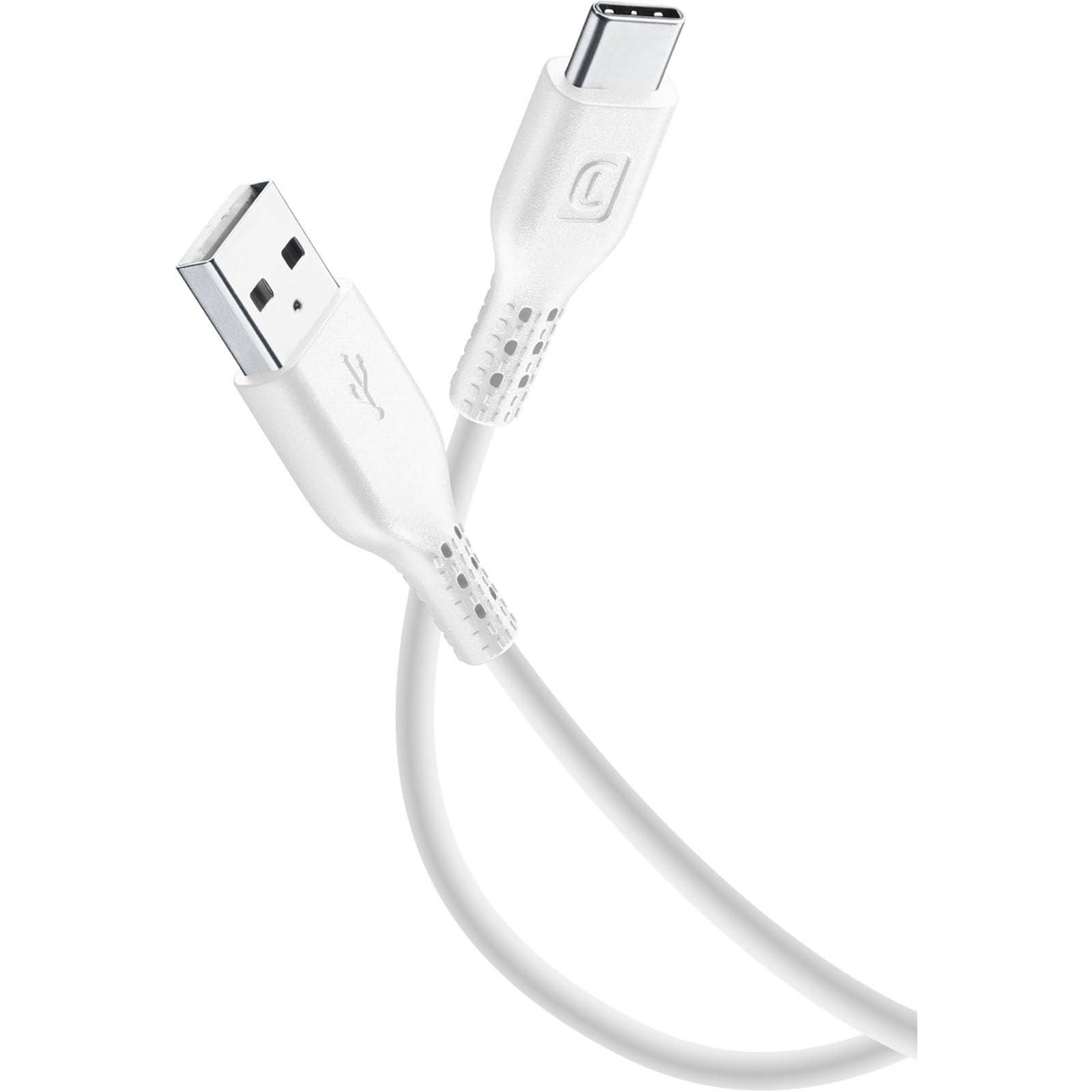 Cellularline 1.2 m USB-A/USB-C USB to USB-C Dable Cable for Charging and Data Synchronization - White