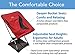 Trekology YIZI GO Portable Camping Chair with Adjustable Height - Compact Ultralight Folding Backpacking Chairs in a Carry Bag, Heavy Duty 300 lb Capacity, for Hiker, Camp, Beach, Outdoor