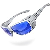 DEAFRAIN Sport Polarized Sunglasses for Men Women with Removable Side Shield for Hiking Skiing Climbing Glasses UV Protection