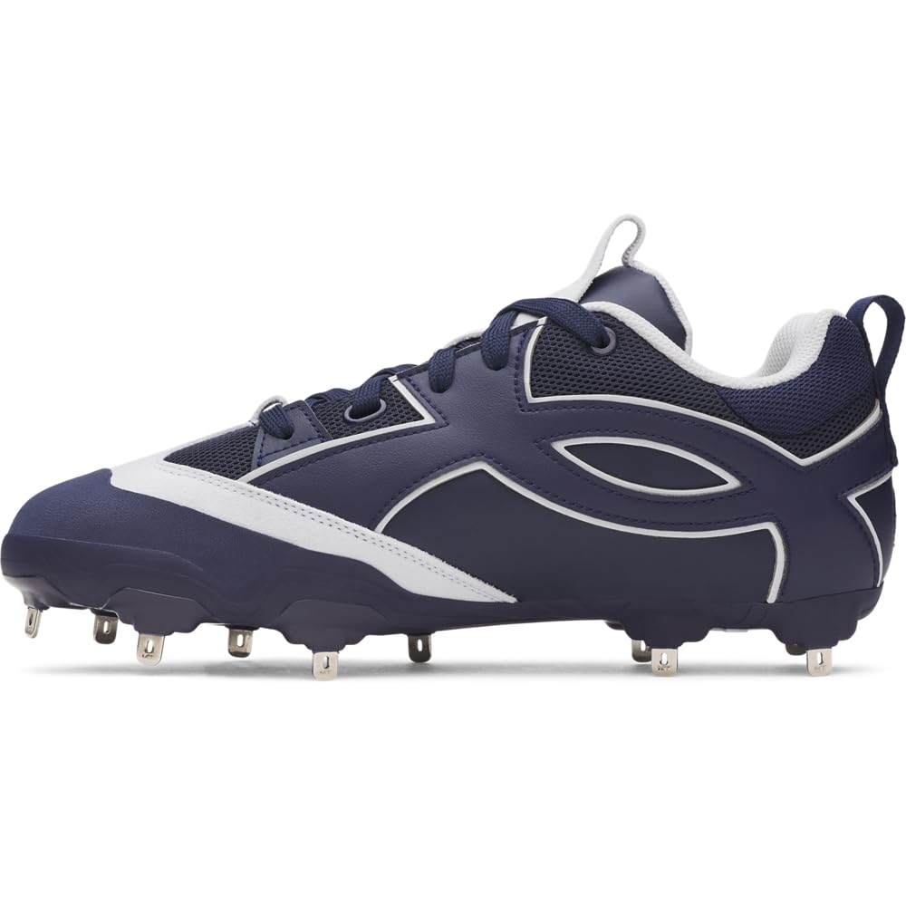 Under Armour Men’s Yard Icon MT Baseball Cleats, (410) Midnight Navy/Midnight Navy/Midnight Navy, 9, US