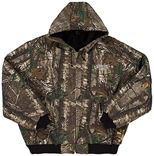 NFL Philadelphia Eagles The Camo Canvas Quilt Lined Hooded Jacket, Real Tree Ca…