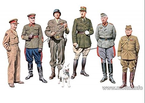 THE GENERALS OF WW II 6 FIGURES 1/35 MASTER BOX 35108