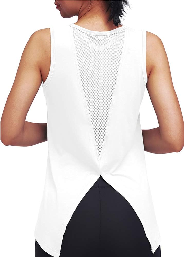 Mippo Workout Tops for Women Yoga Tank Tops Gym Shirs Workout Clothes: Clothing