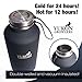 YUKON GROWLERS - Keep Your Drink Cold for 24 Hours or Hot for 12 Hours with this Vacuum-Insulated Stainless Steel Water Bottle - 64 oz - Original Model (Coal Growler)