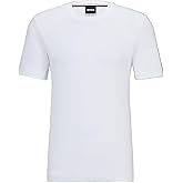 BOSS Hugo Men's Tiburt Short Sleeve Crewneck T-Shirt Shirt, White, XXXL