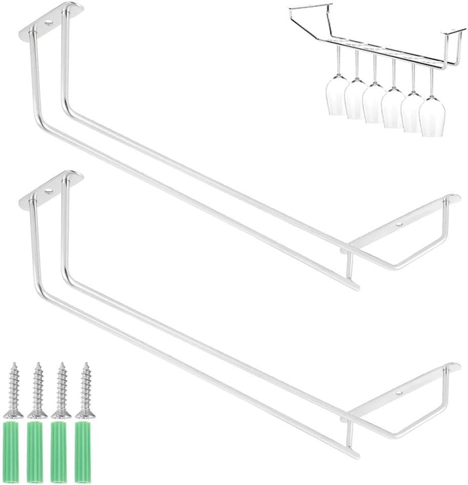 Soul hill 2 PCS la Copa de Vino Bastidores Holder, Bastidores de Acero