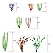 OrgMemory Fish Tank Decorations, Aquarium Décor Plastic Plants, (19pcs, 7.5″-14.5″), Plastic Aquariums Plantsthumb 3