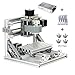 MYSWEETY CNC Machine, DIY CNC Router Kits 3018 GRBL Control Wood Carving Milling Engraving Machine (Working Area 30x18x4.5cm, 3 Axis, 110V-240V)
