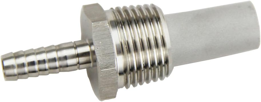 UP100 Stainless Diffusion Stone 0.5 Micron Oxygen Stone Homebrew 1/2''MPT