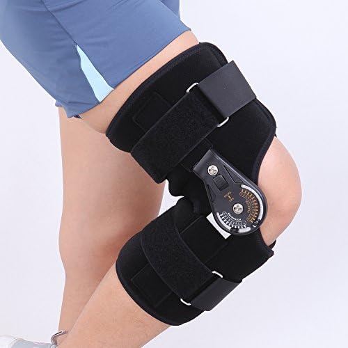 YK Care® Medical Adjustable Knee Sleeve Ligament Damage Strain of Knee Joint with a Fixed Lower Limb Correct Orthoses Knee Pain Relief Knee Support Brace (Size for L)