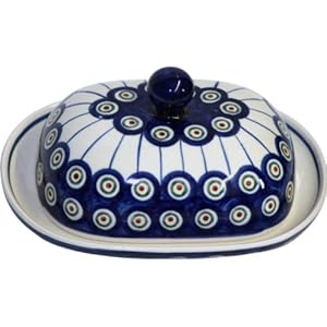 Bunzlauer Keramik Beurrier original ovale Motif 8