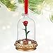 Disney Enchanted Rose Light-Up Sketchbook Ornament - Beauty and the Beast - 2016