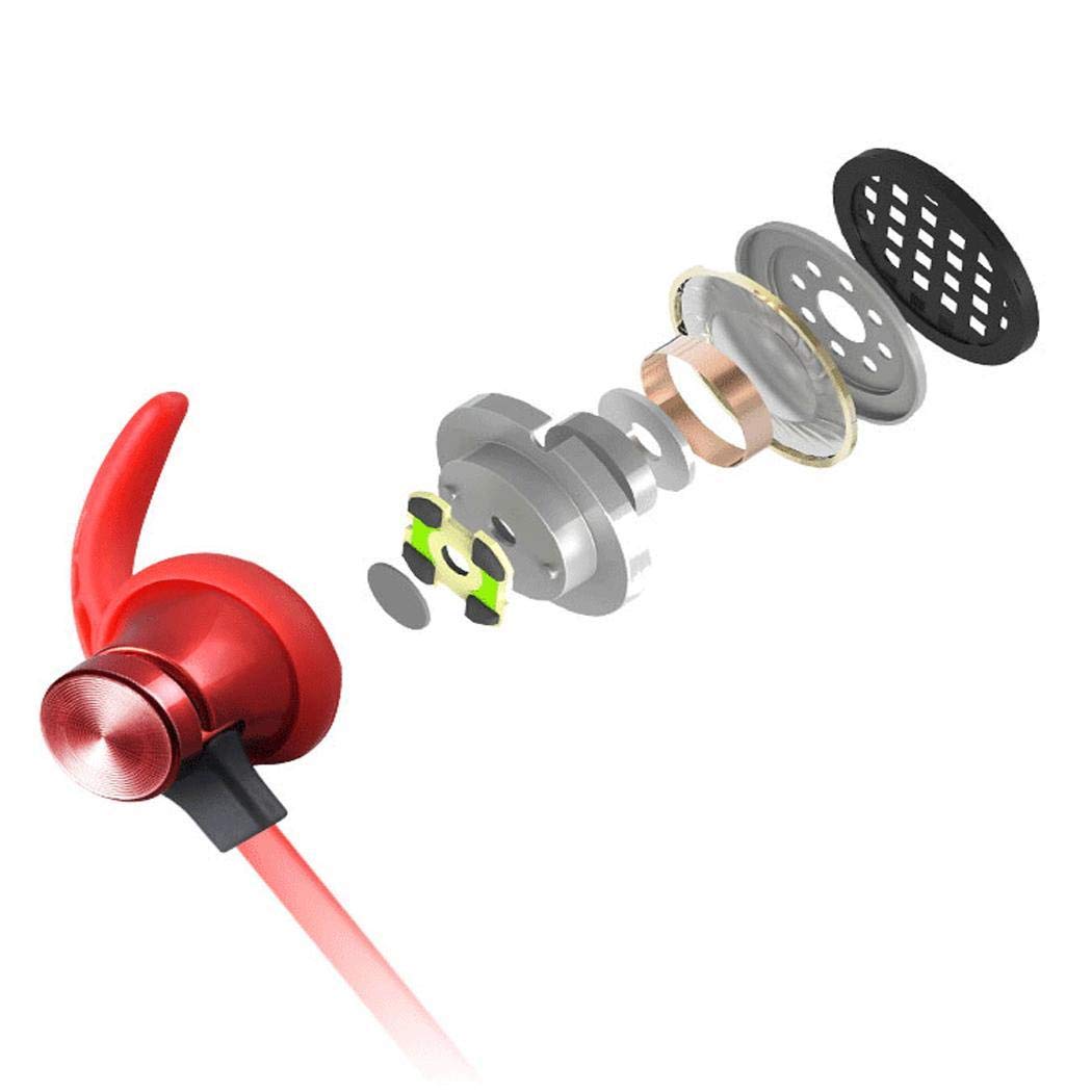 Junio1 Cuffie magnetiche Sportive con Archetto da Collo Auricolari Bluetooth Stereo bilaterali Senza Fili Cuffie Bluetooth