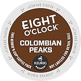 Keurig, Eight O'Clock Coffee, 100% Colombian / Colombian Peaks, K-Cup packs, 24 Count