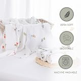 Tiny Trees Baby Muslin Cloths 6 Pack 70x70cm Extra Soft Cotton Muslin view 6