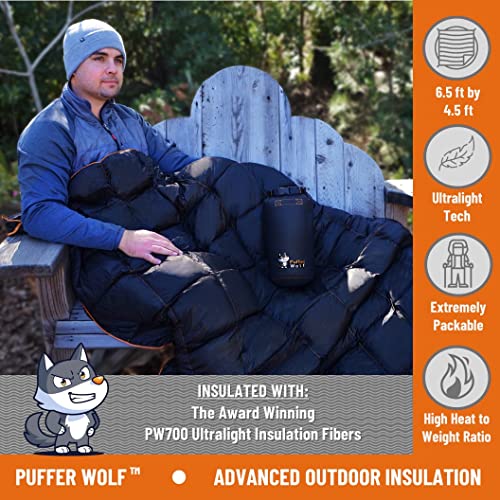PUFFER WOLF Extra Large Double Insulated Outdoor Camping Blanket 2X