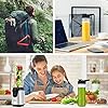 Blender, Vacpower Smoothie Blender with 2 x 600ml Travel Bottles, BPA Free, Smoothie Maker for Fruits, Shakes, Vegetable and Baby Food, 25,000rpm