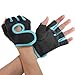 Hot GYM Weightlifting Exercise Half Finger Sport Cycling Fitness Gloves (Red, S)
