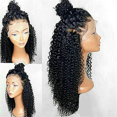 Aibelly 28” Synthetic Lace Front Wig Free Part Long Curly Wig Fashion Noble Women's Parting Heat Resistant Replacement Black