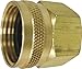 Rocky Mountain Goods Female to Female Swivel Hose Connector - 3/4” Female Hose to 3/4” Female Pipe - Heavy Duty Brass - Design Prevents Leaks - For Use With Pressure Washers or Garden Hoses