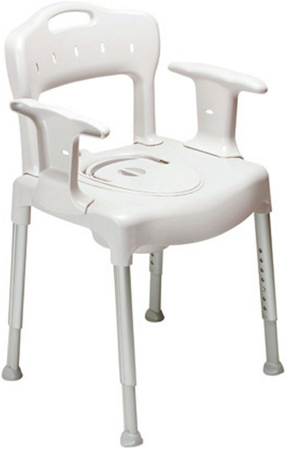 NRS Healthcare Swift 4-in-1 Shower, Commode, Toileting Chair, Grey - Image 3