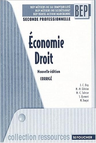 Download Economie Droit 2e professionnelle BEP : Corrigé PDF