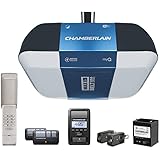 Chamberlain Group B1381T Chamberlain B1381 Bright LED Lighting Smartphone-Controlled Ultra-Quiet & Strong Belt Drive Garage D