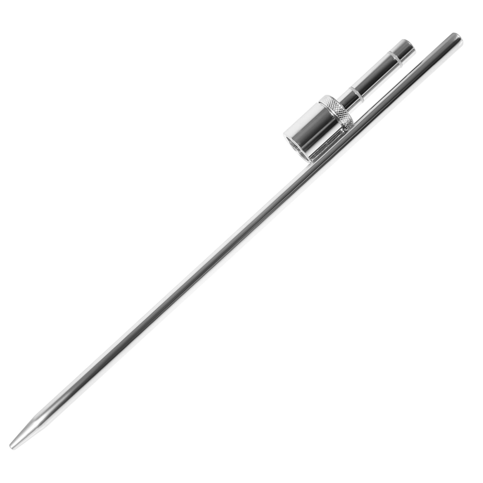 TINEASUR Stainless Steel Flagpole Ground Stake with Sleeve Bearing Durable Fixed Holder for Telescoping Sectional Flag Poles Rust-resistant Outdoor Accessory for Secure Flag Display