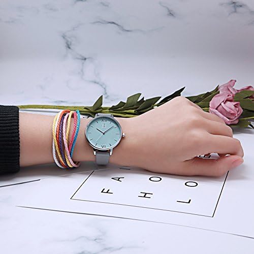 SHENGKE Classic Simplicity Women Watch Genuine Leather Strap Elegant Women Watches Ladies Wristwatch(K0056L-Grey) - Image 3
