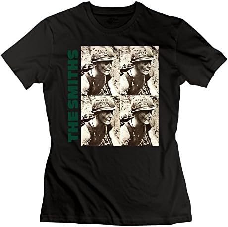 Uolongqul Womens The Smiths Meat is Murder T-Shirt Black L