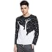 Jamickiki Men's Milk Printed Long Sleeve T-shirt
